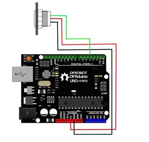 Application Circuit Diagram - DFRobot SEN0381 Digital IR Proximity Sensor